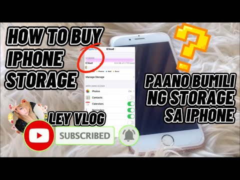 HOW TO BUY IPHONE STORAGE | PAANO BUMILI NG STORAGE SA IPHONE | LEY VLOG
