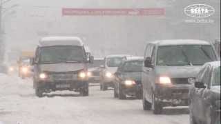 Сильный снегопад в Минске