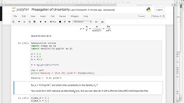 Monte-Carlo Propagation of Uncertainty