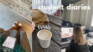 study with me | interior architecture student diaries, uni finals vlog & productive school routine