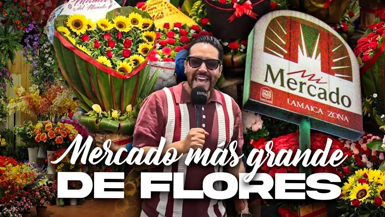 Flores 🌺 Baratas en el MERCADO DE JAMAICA