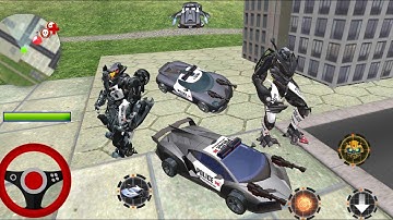 Police Car Robot GAME  *** Flying Grand Police Car Transform Robot Games *** ANDROID GAMEPLAY