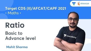 Ratio | Basic to Advance level | Target CDS (II)/AFCAT/CAPF 2021 | Mohit Sharma