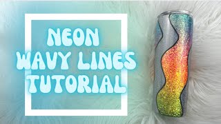 Neon Wavy Line Tumbler Tutorial