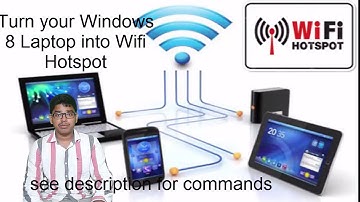 Turn your Windows 8 Laptop into Wifi Hotspot