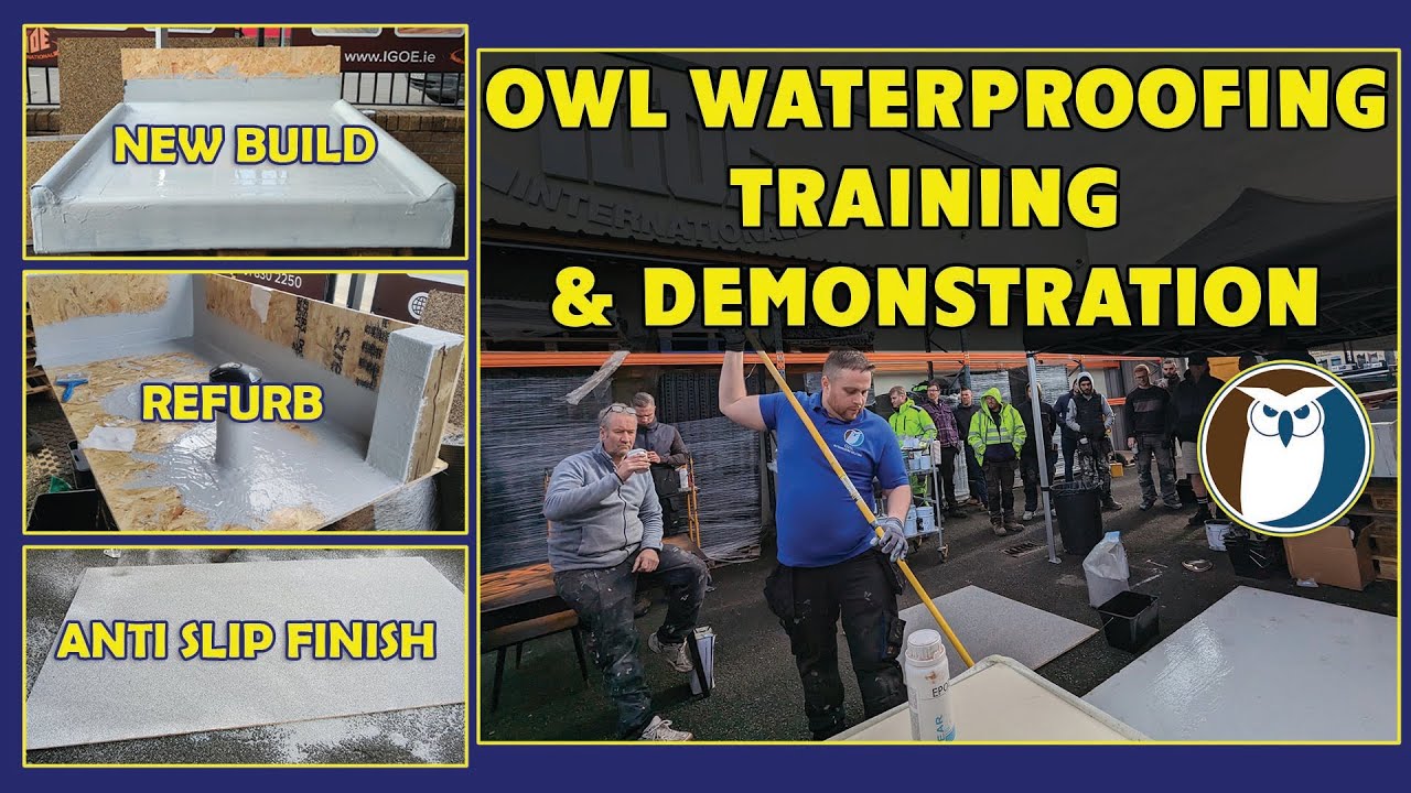 Гидроизоляция Owl: обучение и демонстрация I Новое строительство, ремонт, противоскользящая отдел...