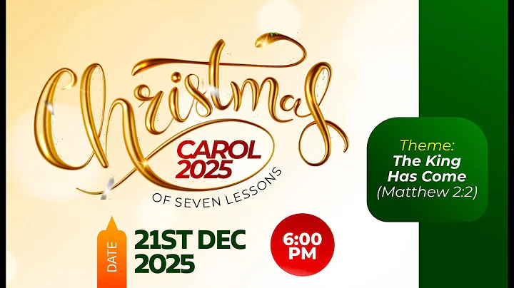 CHRISTMAS CAROL CONCERT | THE KING HAS COME | DECEMBER 21, 2025