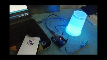 Voice Controlled color changing RGB lamp with Arduino and  HC06/HC05 by the Bluetooth .