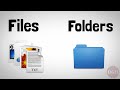 Working with files and folders