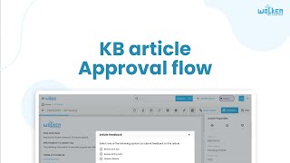 KB Article Approval Flow | Wolken Software