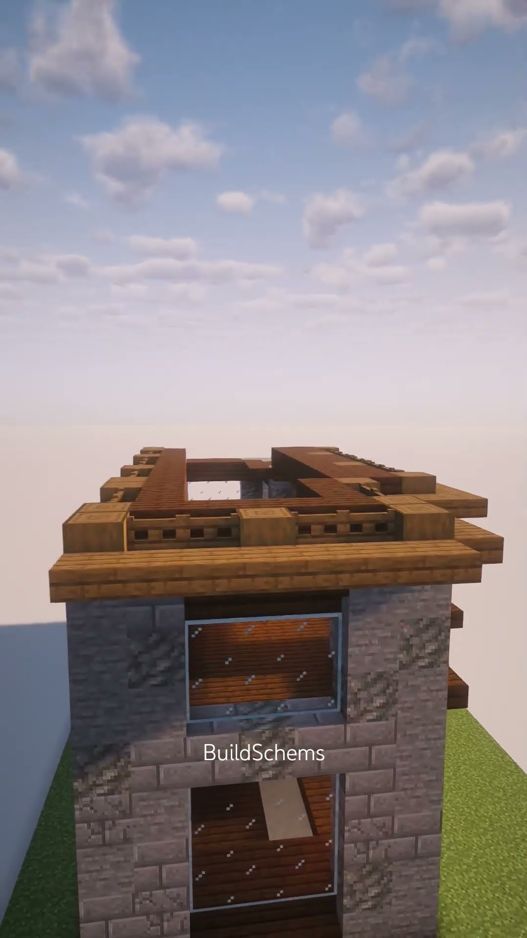Six-Story Wooden Apartment Building — watch the build in Minecraft