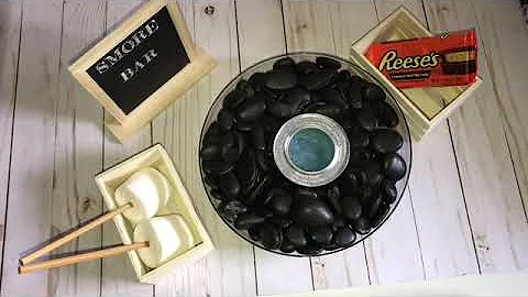 DIY Dollar Tree S’mores Bar/ Fire Bowl