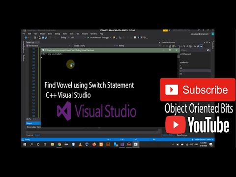 Find vowels using Switch Statement C++