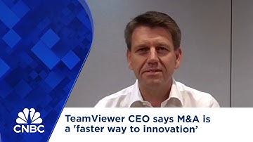 TeamViewer CEO says M&A is a 