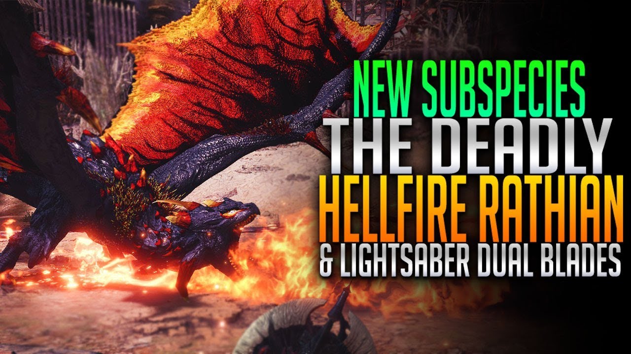 New Subspecies Hellfire Rathian Light Saber Dual Blades