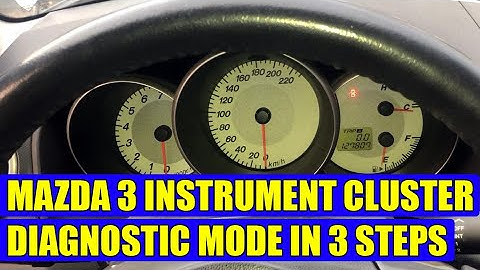 TUTORIAL: How to acces hidden menu (instrument cluster diagnostic mode) on Mazda 3 in 3 steps