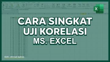 Cara Uji Korelasi dengan EXCEL - Uji Korelasi di Excel dengan Menu Data Analysis