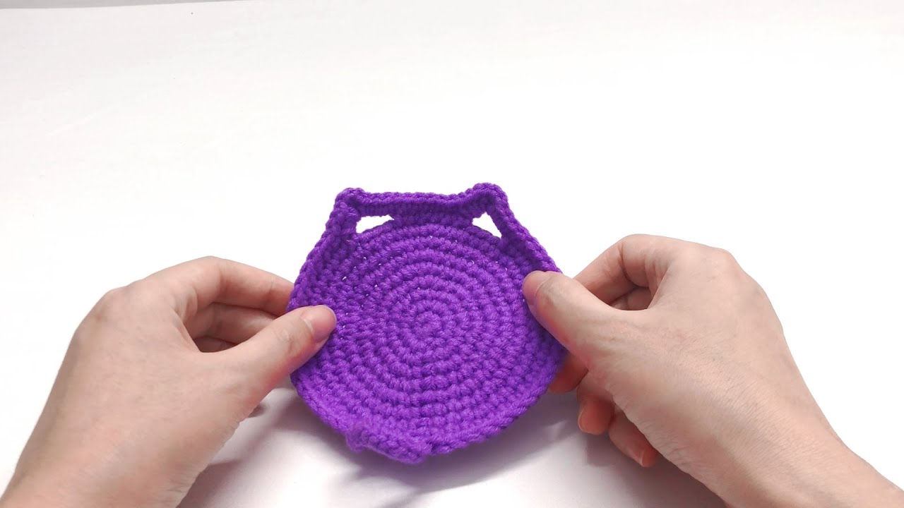 Crochet Cat Coaster Tutorial - YouTube