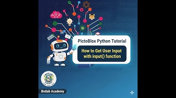 PictoBlox Python Tutorial: How to Get User Input with input() function
