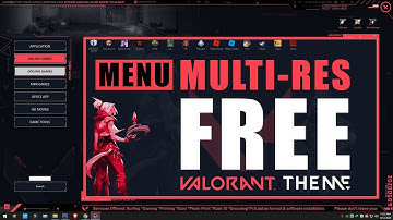 FREE - VALORANT GAME MENU Multi-res (Time lapse video)