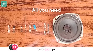 How to make a single transistor amplifier using Bc547 | Without PCB | DIY Project | Androbem