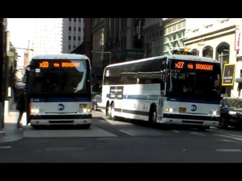 MTA: 2011-2016 Prevost X3-45's [2434]/[2646]/[2522] X27/X10/X1 buses ...