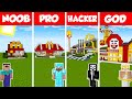 Minecraft NOOB vs PRO vs HACKER vs GOD: MCDONALDS HOUSE BUILD CHALLENGE in Minecraft