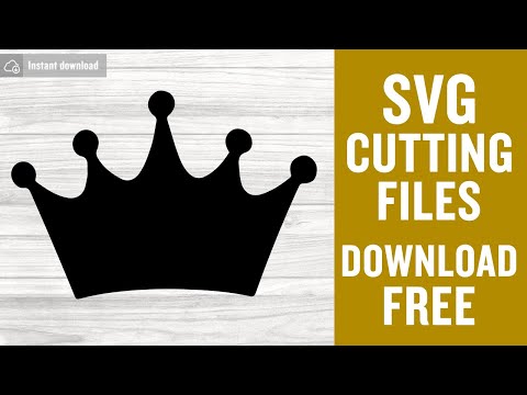 Crown Svg Free Cut Files for Silhouette Cameo Instant Download