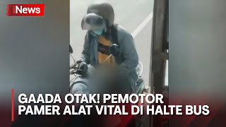 Miris! Pemotor Pamer Alat Vital di Depan Halte Bus, Medan, Sumatra Utara