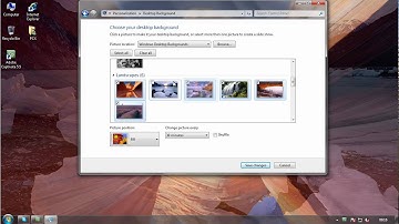 How to change your background image- Windows 7