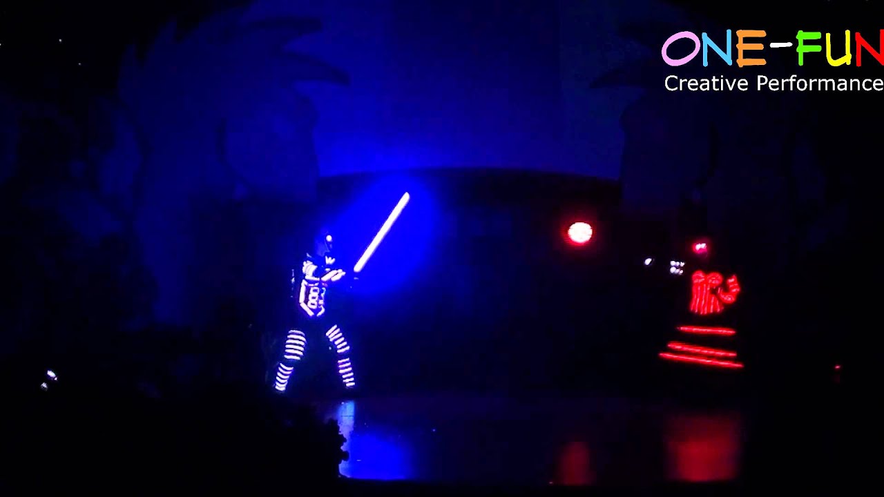 LED Dance by ONE-FUN Creative Performance - First Computer Controlled LED Dance in Indonesia