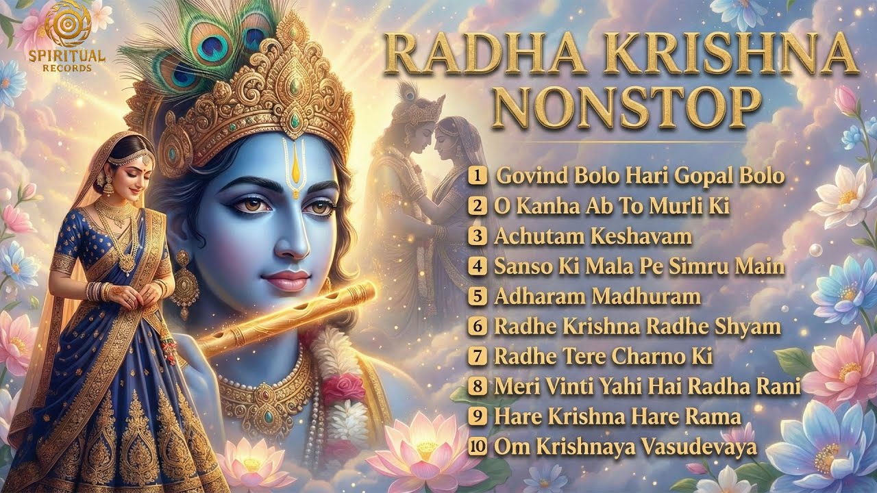 Radha Krishna Nonstop Bhajans | Bhajan Jukebox | Man Ko Shanti Mile | Top 10 Krishna Bhajans 2026