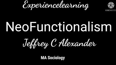 Neo functionalism m a sociology University of Calicut