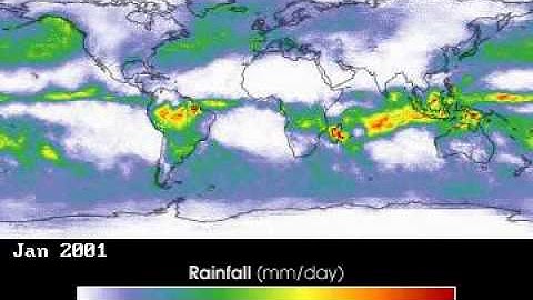 Monthly Precipitation Distribution, Jan. 1999 - Jan. 2003