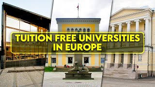 12 TuitionFree Universities in Europe for International Students