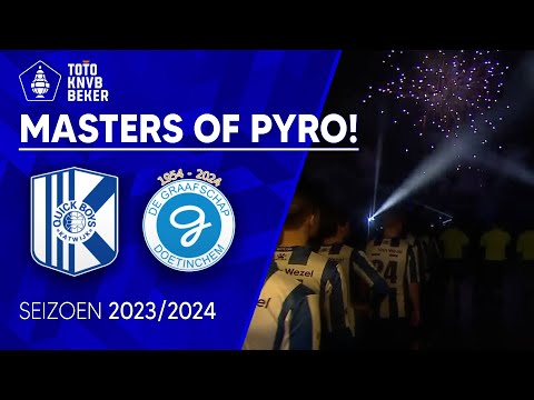 Masters of Pyro! ? | Volledige opkomst Quick Boys - De Graafschap (TOTO KNVB Beker)
