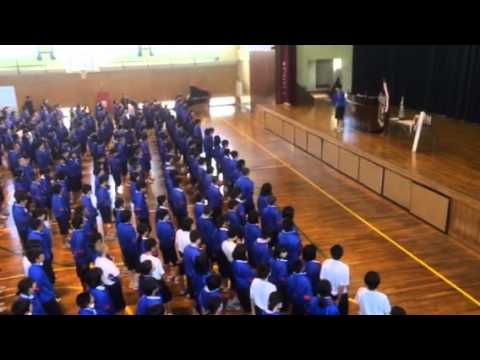 校歌、ピアノ伴奏