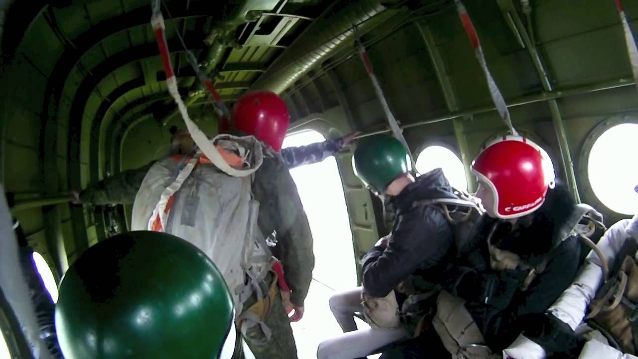 First parachute jump (12 May 2013)