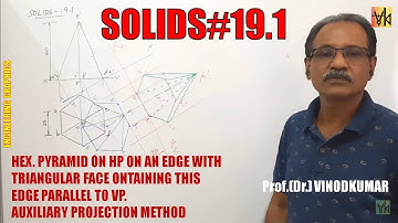 Projection of Solids -19.1, Axis inclined to both planes by Prof. Vinodkumar