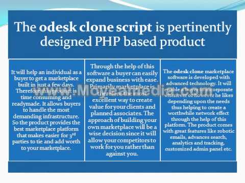 Odesk Clone Script the Best Marketplace Platform