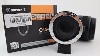 Commlite Cm-Ef-Eos M Lens Adapter Unboxing & Review. Best Cheap Canon M50 Accessory.