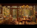 4K Autumn Coffee Shop Music 🍁 Autumn Jazz Relaxing Instrumental for Study and Work
