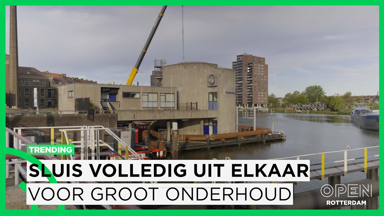 Groot onderhoud bij gemaal Parksluizen:  ‘Zo blijft Rotterdam droge voeten houden’ | TRENDING