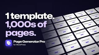 Generate Thousands of Unique WordPress Pages with AI | Page Generator Pro