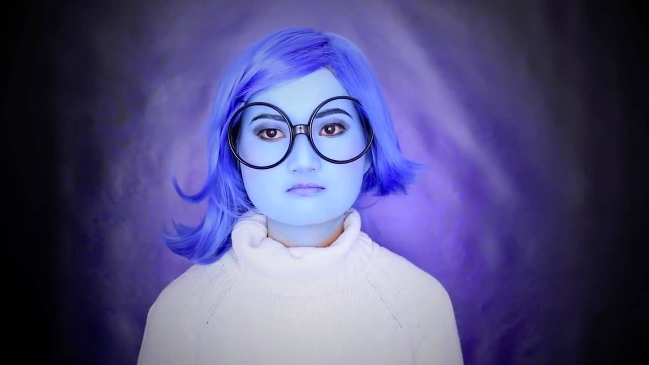 'INSIDE OUT' Makeup Tutorial Disgust,Sadness,Joy,Anger & Fear - YouTube