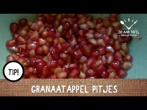 Video: Hoe Schil Je Snel En Gemakkelijk Een Granaatappel