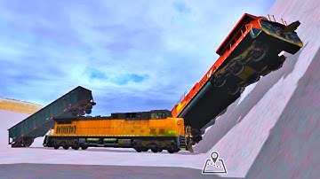 ALL CRASHES COMPILATION IN TRAIN AND RAIL YARD SIMULATOR | PART -05
