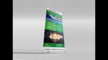 How to design roll up banner in corel draw