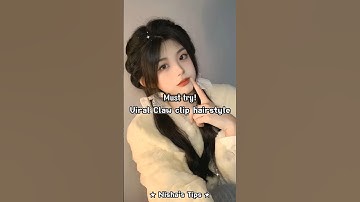 Viral Flower Claw Clip Hairstyle | Easy & Elegant Bun Tutorial ✨️ #shorts #aesthetic #hairstyle #fyp