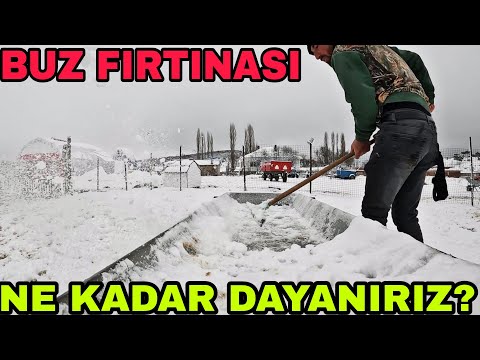 BUZ FIRTINASI !! DAHA NE KADAR DAYANIRIZ~KIŞ SERT~YEMLİKLERİ SABİTLEDİK